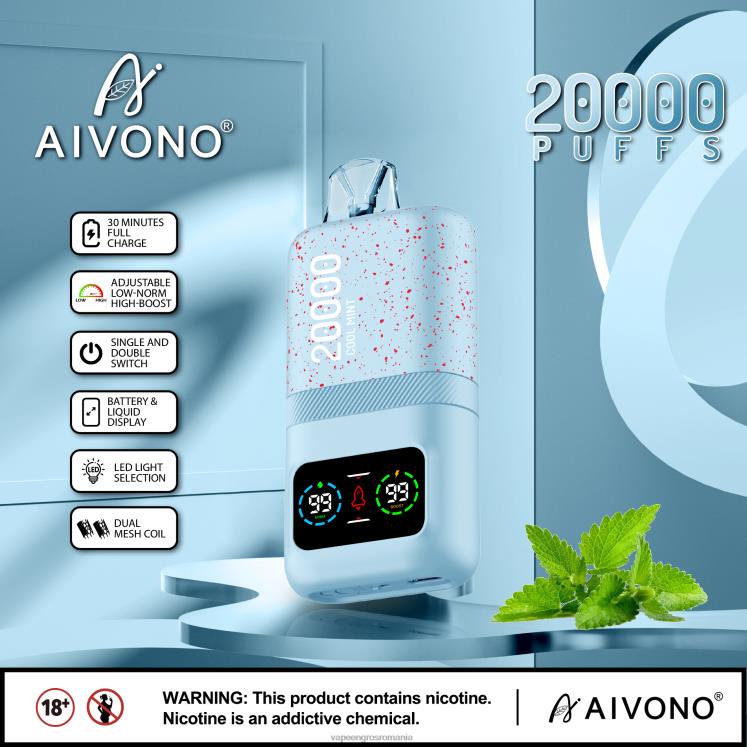 Aivono AIM magic 20000 menta rece - XZ8VB84 Țigară Electronică Preț