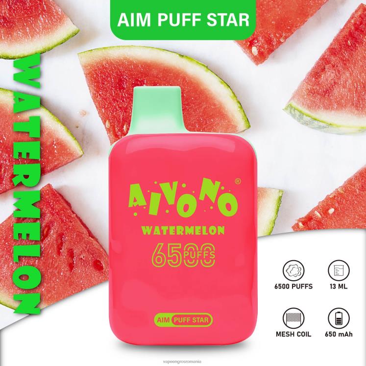 Aivono AIM PUFF STAR 6500 pepene verde - XZ8VB291 Vape Angro