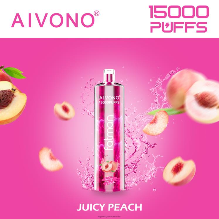 Aivono FATMAN 15000 piersic suculent - XZ8VB17 Vape En-Gros Romania