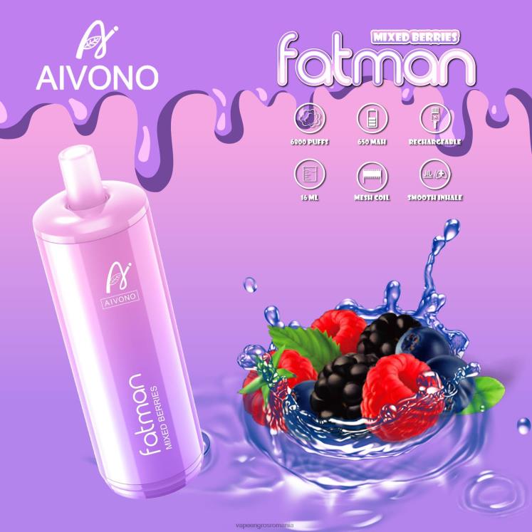 Aivono FATMAN 6800 fructe de padure amestecate - XZ8VB27 Vape Angro