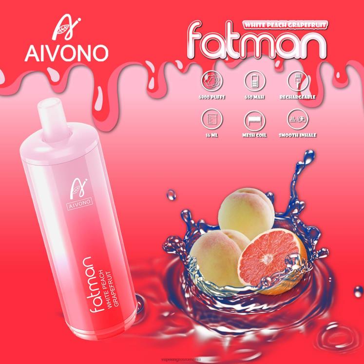 Aivono FATMAN 6800 grapefruit - XZ8VB25 Vape En-Gros Romania