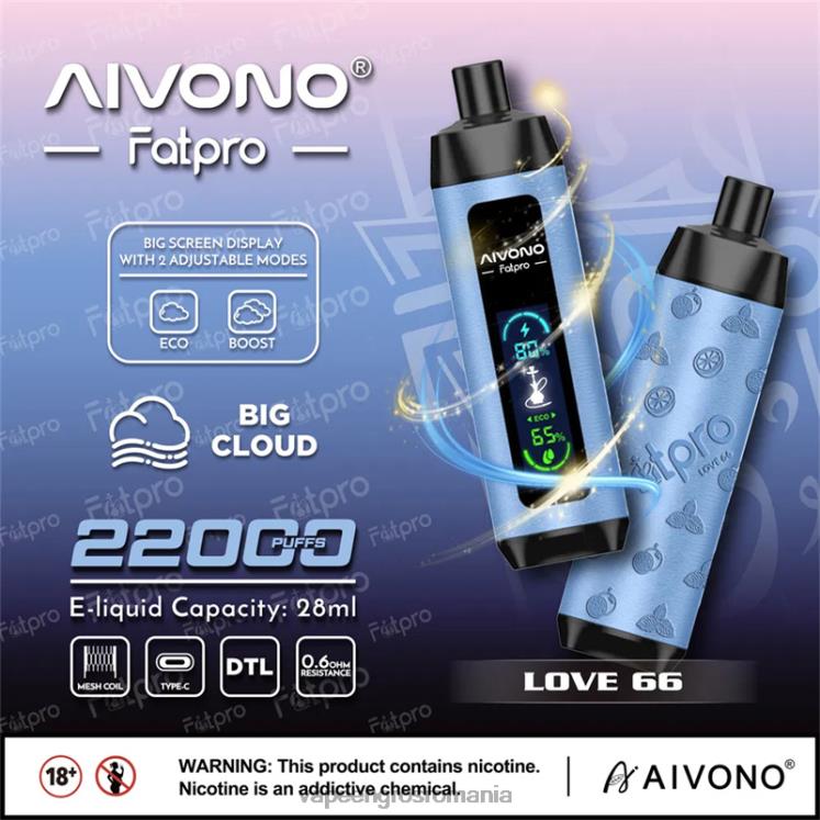 Aivono Fatpro 22000 dragoste 66 - XZ8VB6 Țigară Electronică Cu Lichid