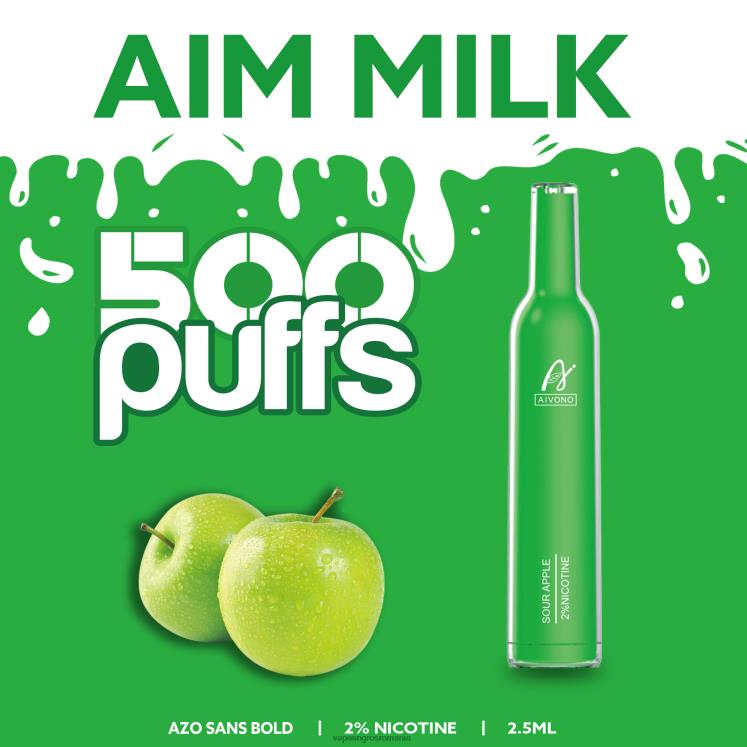 Aivono AIM MILK 500 măr acru - XZ8VB267 Vape Angro