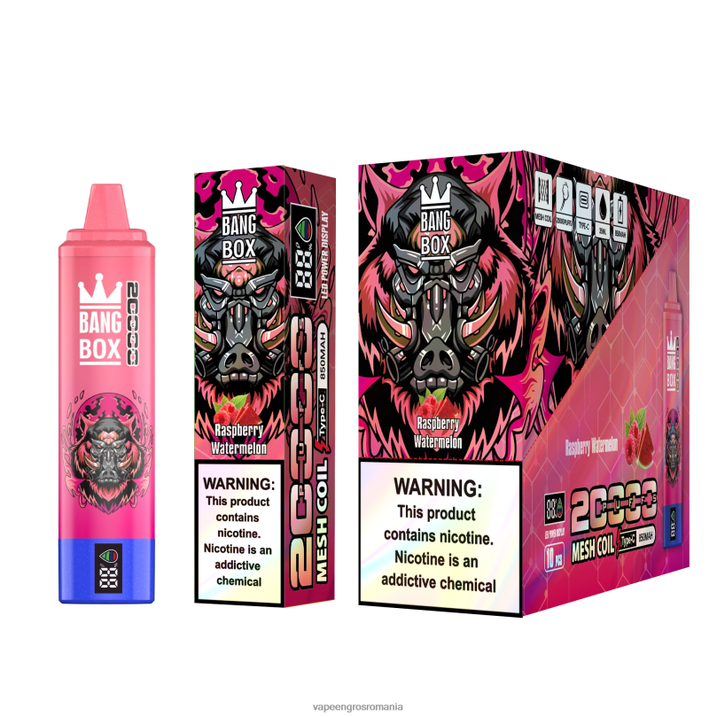 Bang Box 20000 F6Z6V53 - Vape Angro pepene verde zmeura