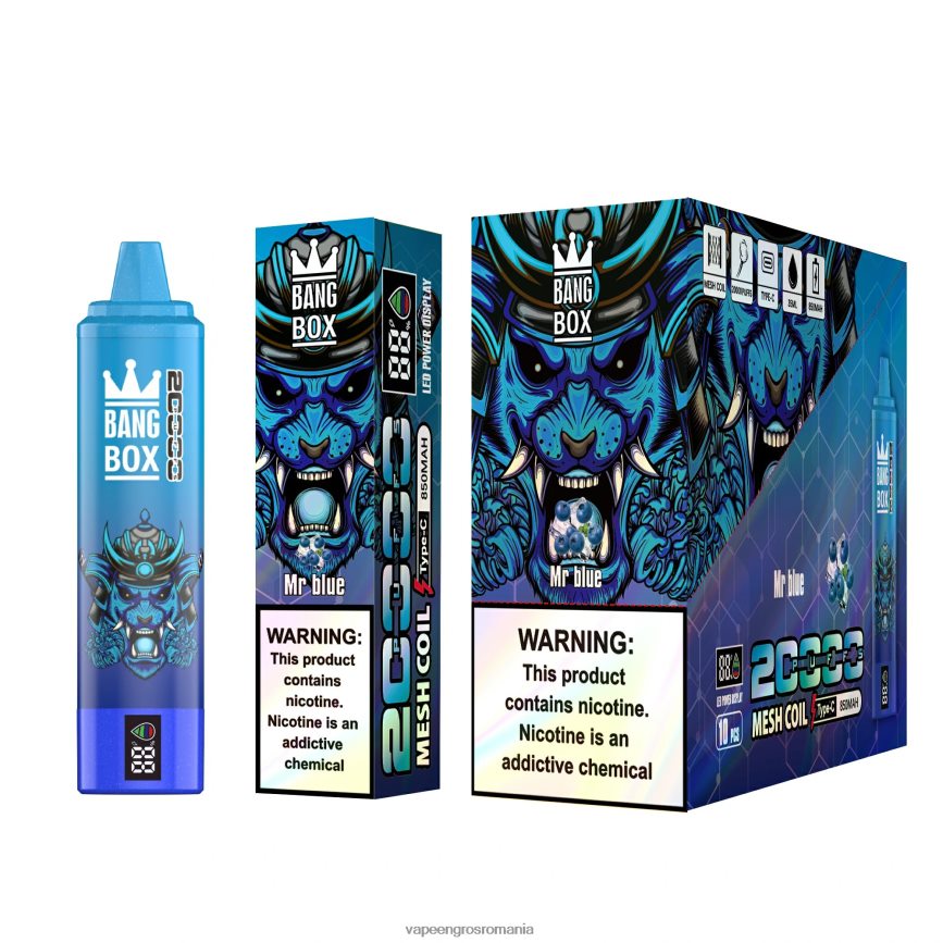 Vape Reincarcabil domnule albastru N48BL129 Bang Box 20000