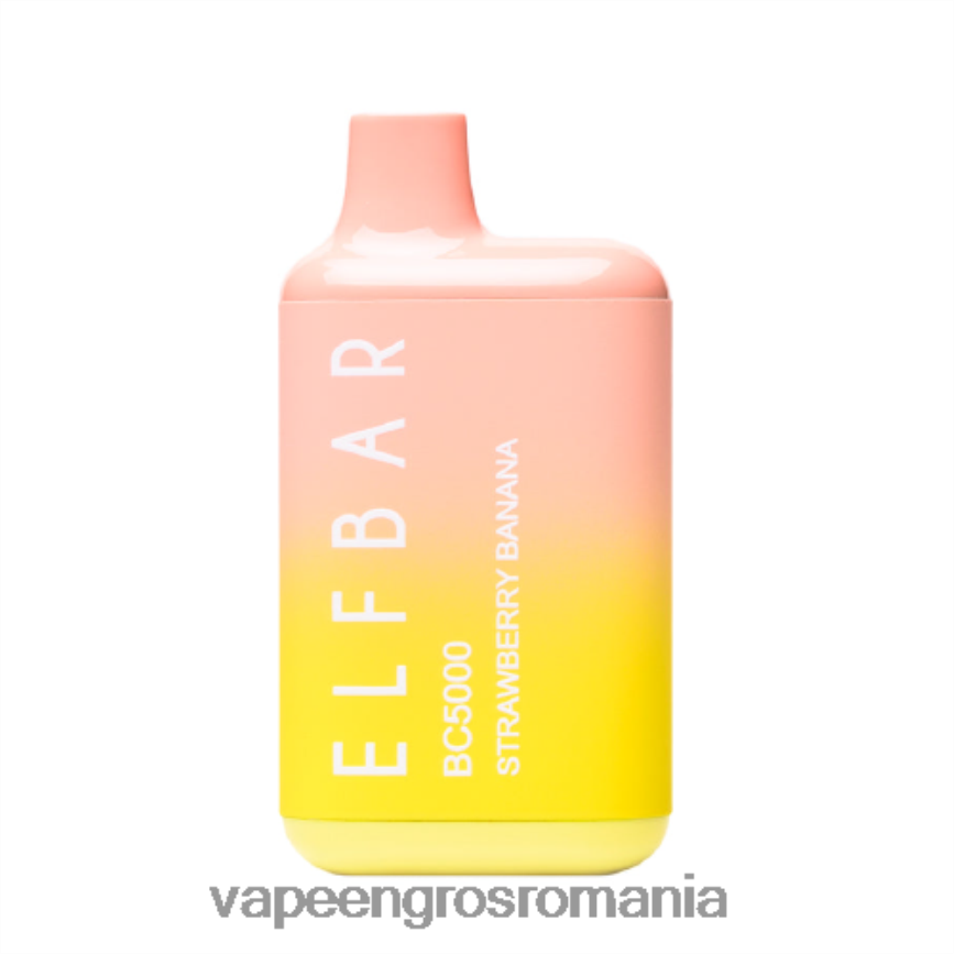 Vape Fara Nicotina banană căpșuni N48BL308 ELFBAR BC5000