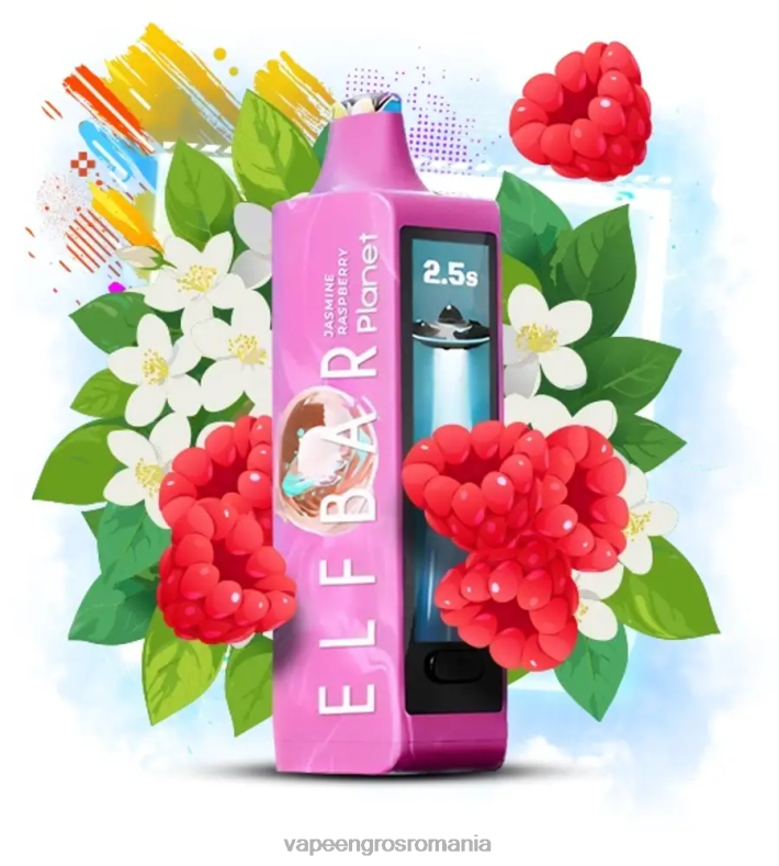 Elf Bar Planet 25000 - T48V019 zmeura iasomie Vape Angro