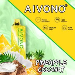 Aivono AIM GUN 7000 nucă de cocos de ananas - XZ8VB106 Puff Vape En Gros