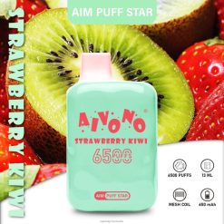 Aivono AIM PUFF STAR 6500 kiwi de căpșuni - XZ8VB294 Țigară Electronică Cu Lichid