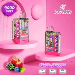 Aivono AIM XXL 9000 autocolant gura transparent fructe de padure amestecate - XZ8VB51 Vape Angro