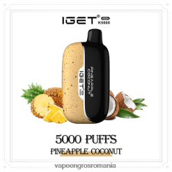 Puff Vape En Gros DR6LDL16 nucă de cocos de ananas IGET Moon k5000
