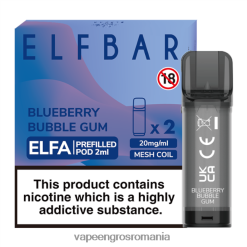 Vape Angro gumă de mestecat cu afine N48BL333 ELFBAR Elfa păstaie preumplută - 2 ml - 20 mg (pachet de 2)
