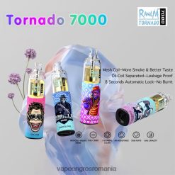 Vape En-Gros Romania de unică folosință N48BL1 RandM Tornado 7000 5%