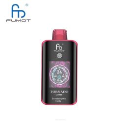 Vape Wholesale Supplier 0PDP15 bomboane de mentă de căpșuni - Fumot Tornado 25000 vape de unică folosință